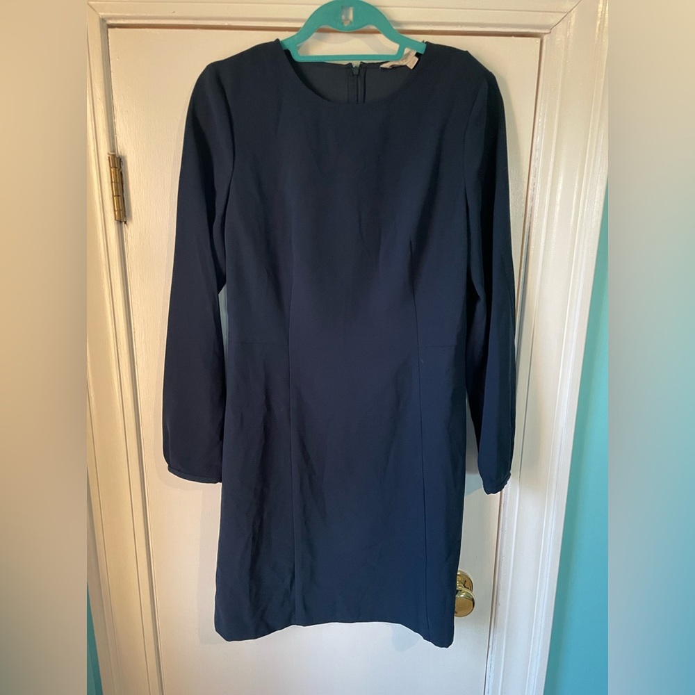 Blue long sleeve dress